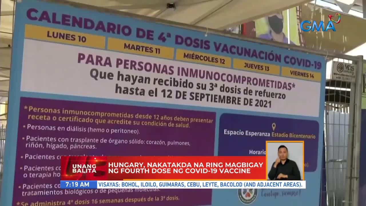 Hungary, nakatakda na ring magbigay ng fourth dose ng COVID-19 vaccine