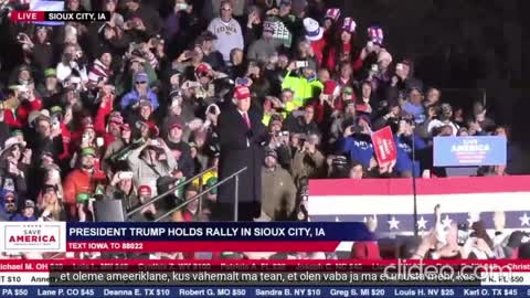 Donald Trump's rally in Sioux City, Iowa (Est Sub)