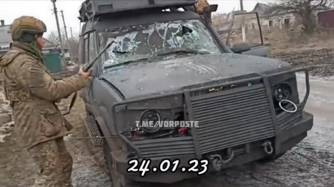 A direct hit on AFU vehicles.