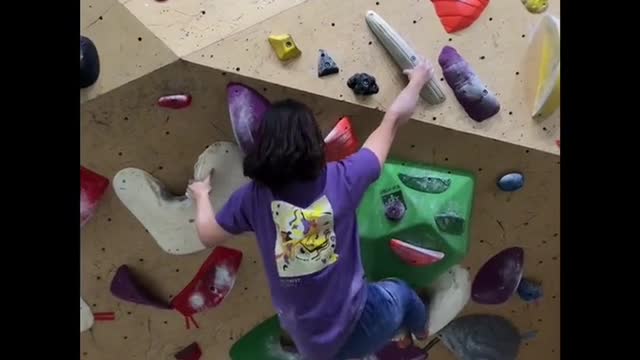 Indoor rock climbing