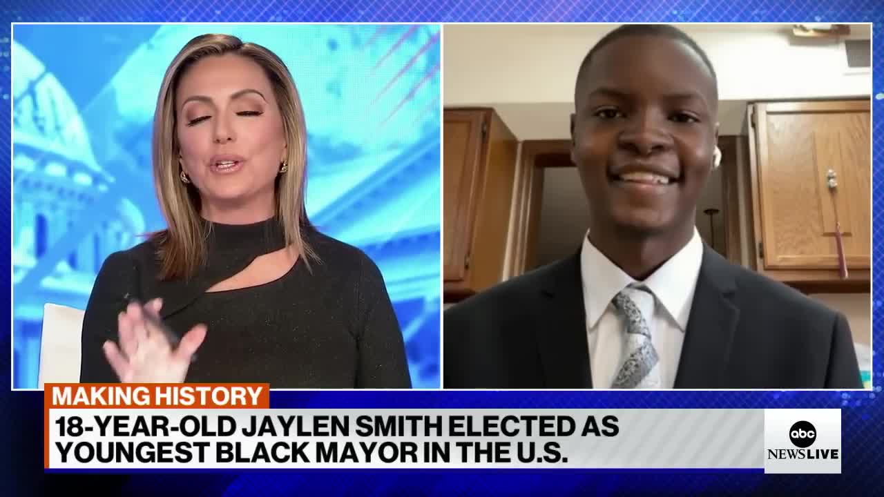 18-year-old makes history as youngest Black mayor in the US _ ABCNL