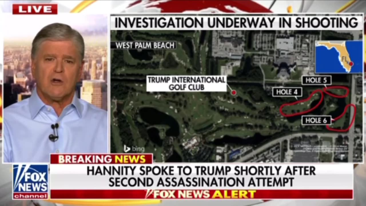 Hannity spoke to Trump shortly after second his assassination attempt