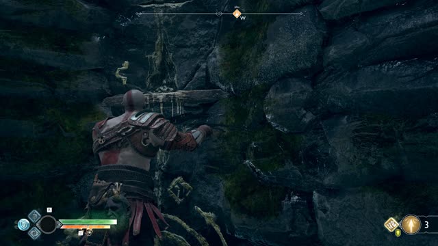 God of War - How to get back to the Witch's Hut After Lowering Water