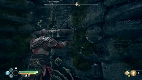 God of War - How to get back to the Witch's Hut After Lowering Water