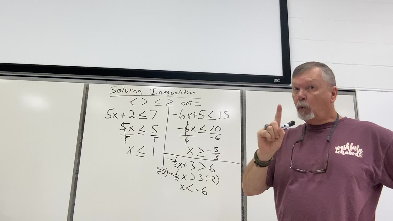 Solving inequalities