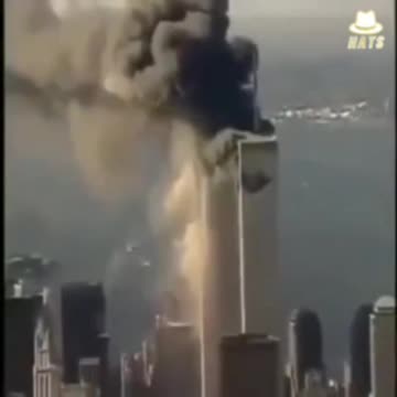 비행기에 충돌한 것처럼 폭파되는 빌딩.avi