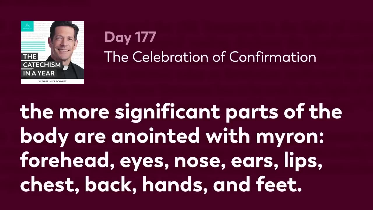 Day 177: The Celebration of Confirmation — The Catechism in a Year (with Fr. Mike Schmitz)