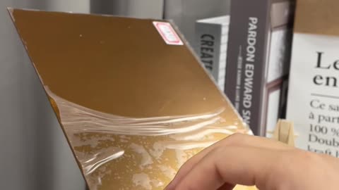 Reflect your style with our dazzling gold mirror acrylic sheet✨