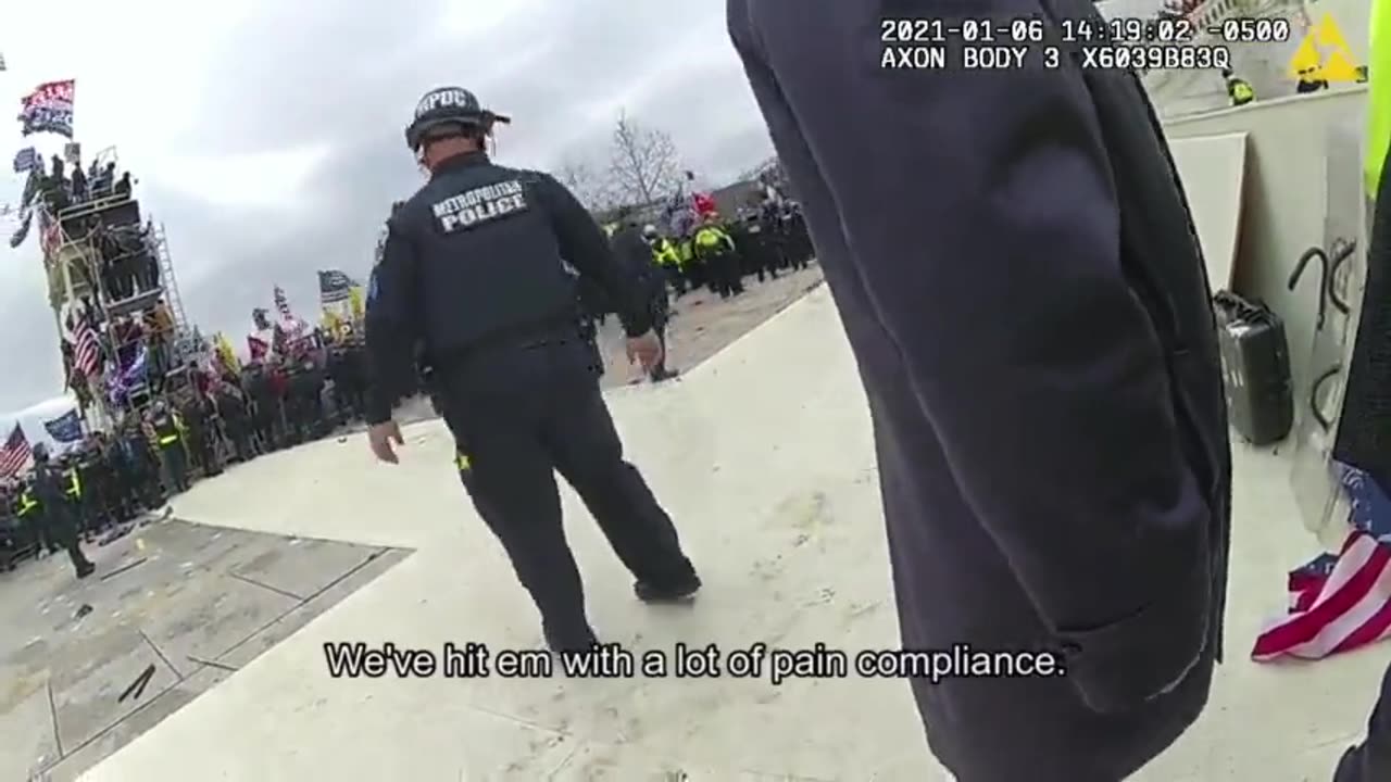 Capitol Police Officers Admit Tear Gas Is Hitting Innocent People, Angering Crowd