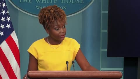 Karine Jean-Pierre states that the American people won't get to hear Biden address the issue