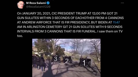 More proof that the 2021 "Inauguration" was actually a funeral procession