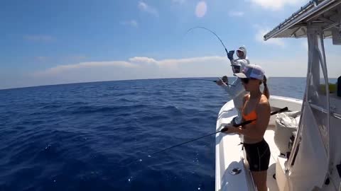 Snorkeling outdoors with a bikini-clad beauty 6