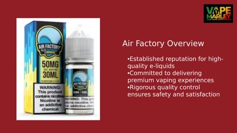 Blue Razzberry Lemonade Bliss | Air Factory Salt E-Liquid 50mg