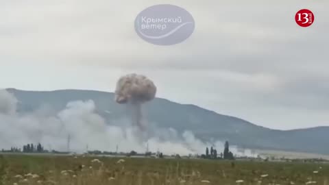 The Ukrainian army STRUCK the Crimea - an ammunition depot was hit, people are being evacuated