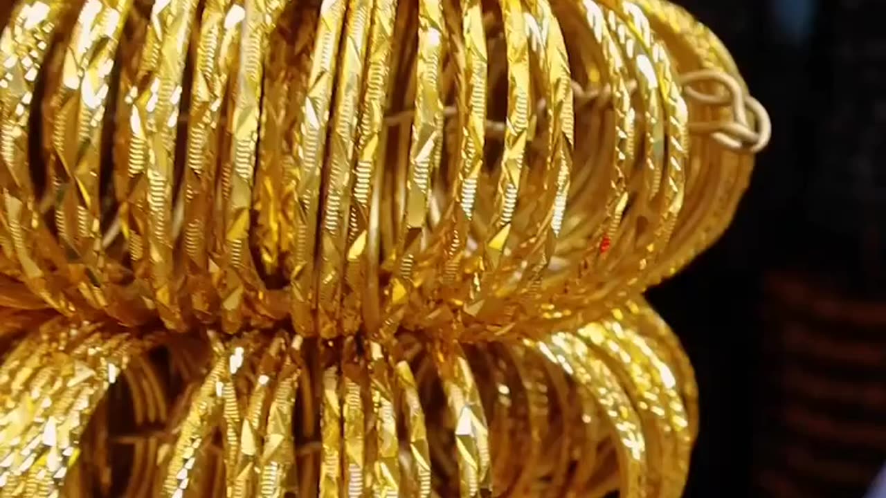 Making Beautiful Metallic Bangles in Factory