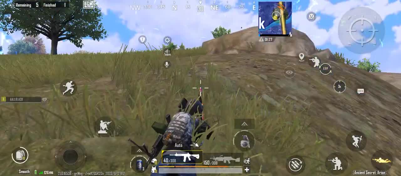 Solo squd pubg last circle 1 vs 4 bgmi 1vs4 clutch End circle