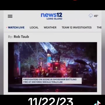 Fire engulfs Tesla Science Center in Shoreham