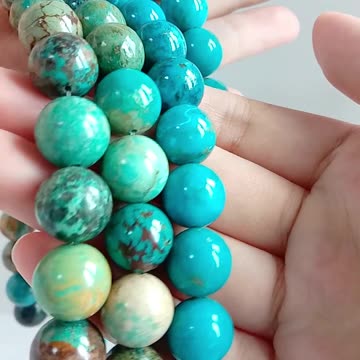Natural turquoise 12mm large diameter beads roundle stone Jewellery Natural Stone 20230921-05-08