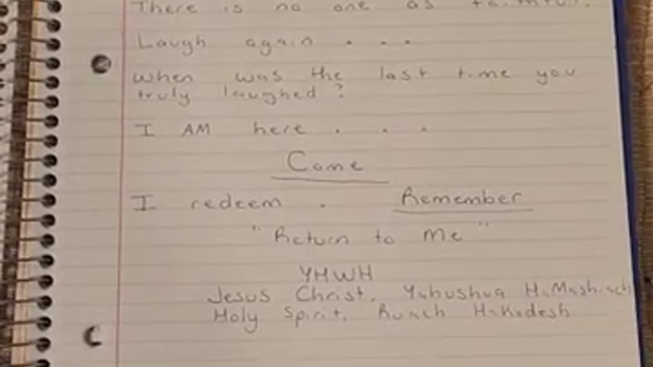 011824 Word From God Return - a message from your Creator YHWH