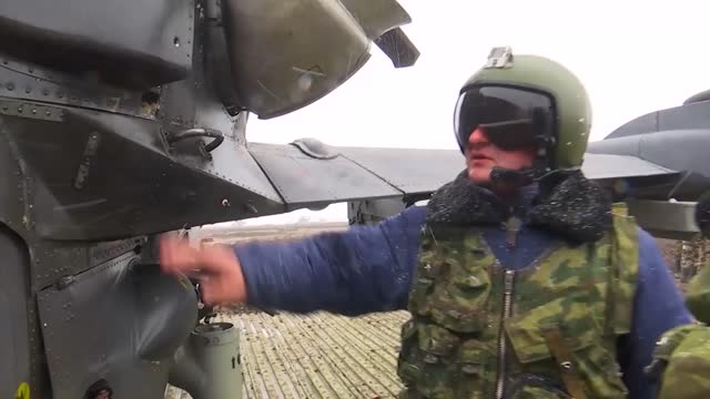 Ukraine War - Crews of Ka-52 helicopters