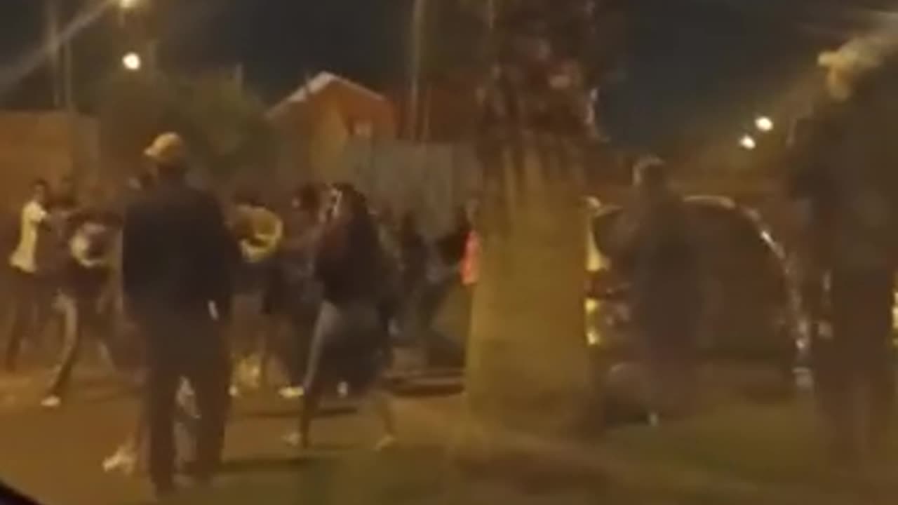 Pelea en Las compañías tras accidente