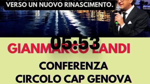 Conferenza di Gianmarco Landi a Genova - 7 giugno 2024