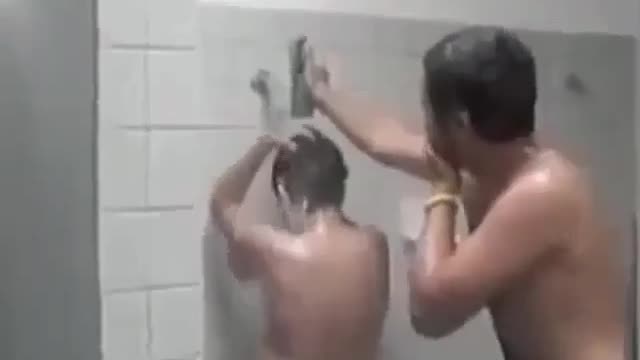 Public bathroom shampoo parody