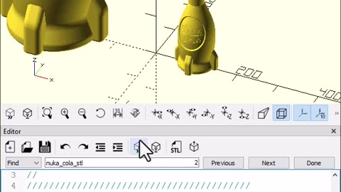OpenScad: Scale #openscad #3dprinting