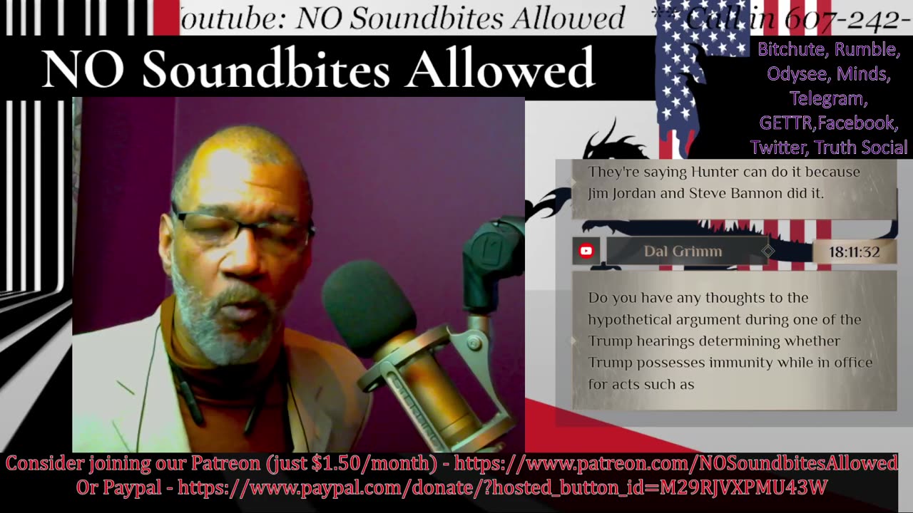 NO Soundbites Allowed Live! Guest appearance on The Voice of Reason - Hunter Biden contempt of Congress!!