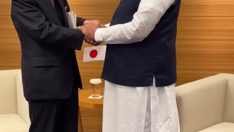 Japanese author and the PM Narendra Modi