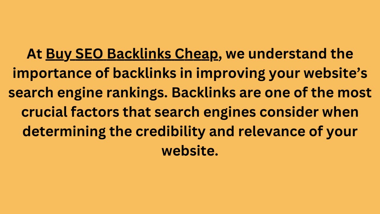 Buy backlinks cheap