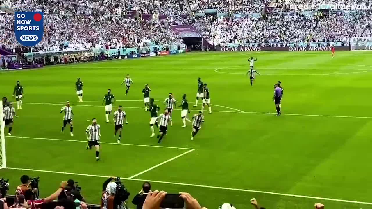 Messi Angry reaction to Martinez Disallowed GOAL and VAR check mistake