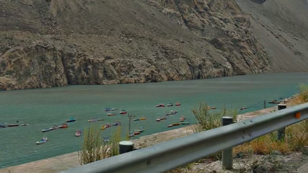 Attabad Lake is located in the Gojal Region of the District Hunza in Gilgit−Baltistan, Pakistan