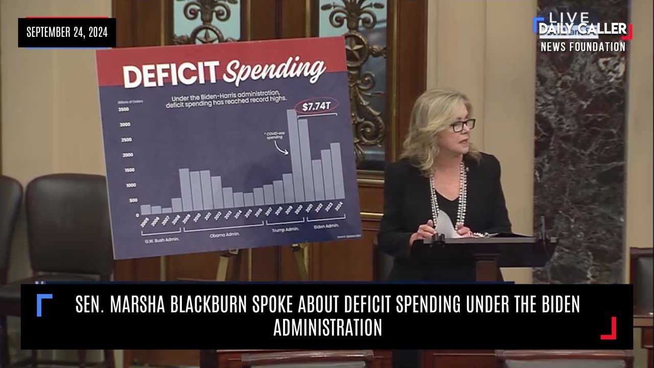 Marsha Blackburn Speaks About Deficit Spending Under Biden Admin