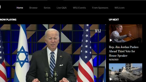 TODAY - Biden links the conflicts in Ukraine & Israel for a $100 billion