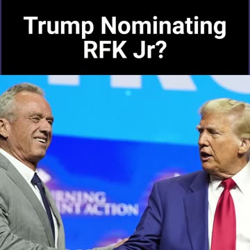 Trump Expected To Nominate RFK Jr For HHS Head