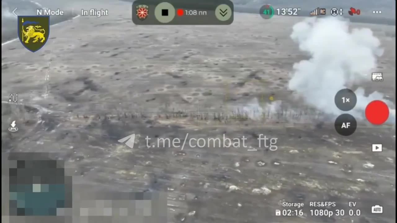 Russian APC Hits a Mine