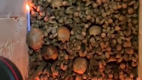 THE CATACOMBS ~WHERE THE SKULL CHANDLER IS & WALLS OF SKULLS EVERYWHERE!