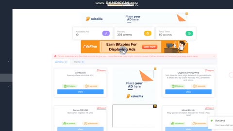 Viefaucet - Earn 100 Satoshi - Withdraw instantly