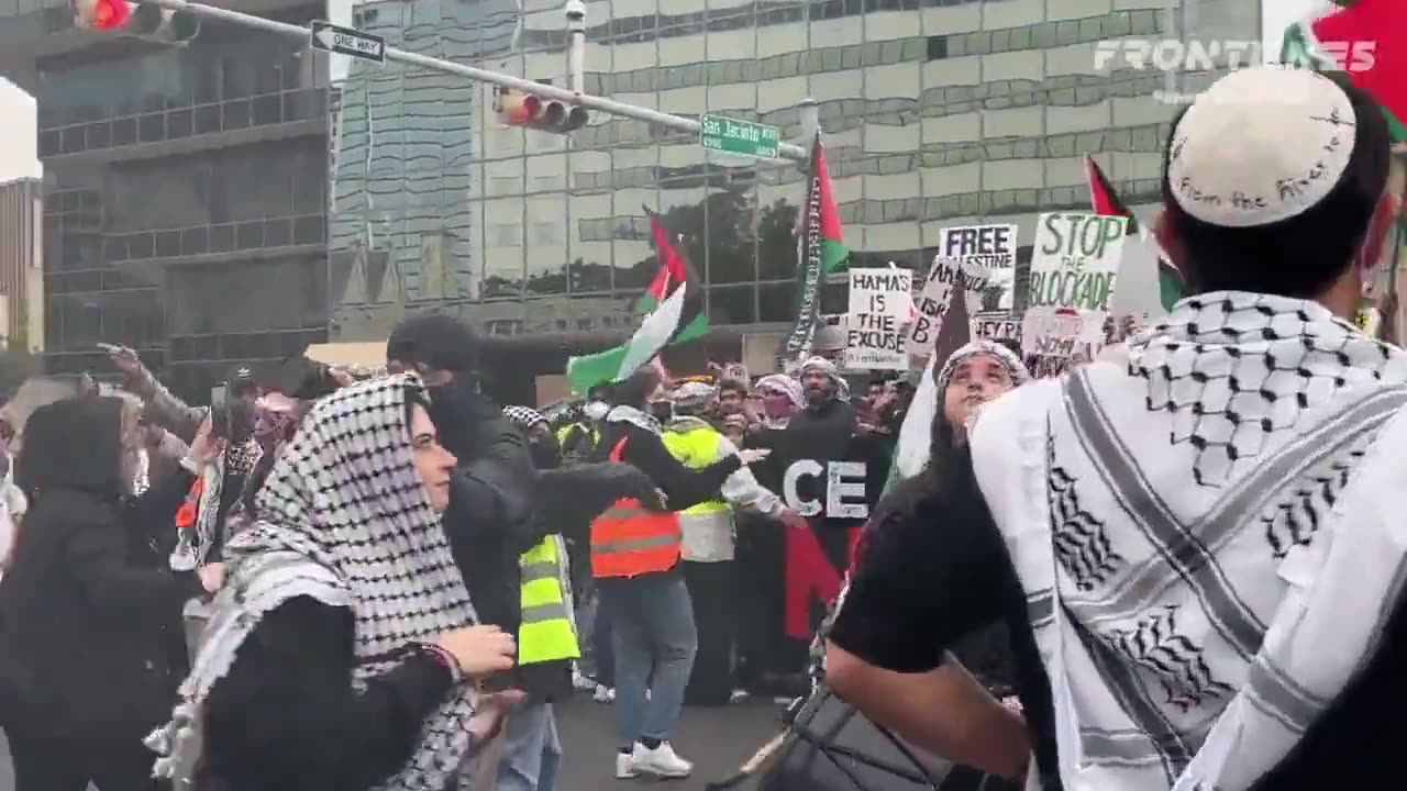 Jews, Muslims and Christians marched in unity in support of Palestine in Texas, America