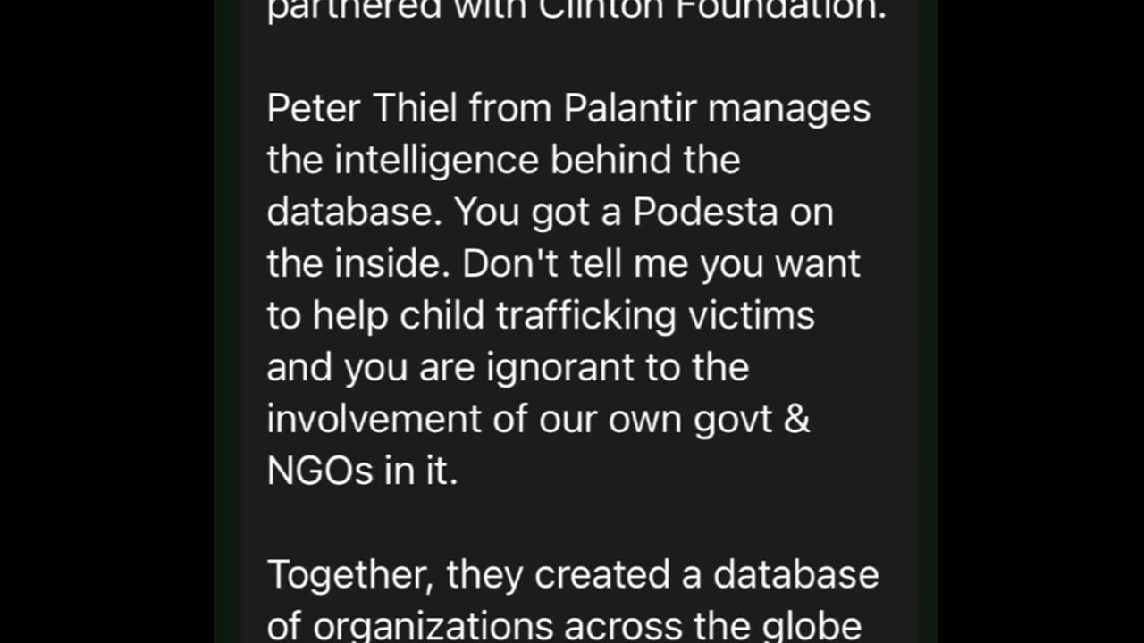 The connection between NCMEC, Polaris, Clinton Foundation and Sound of Freedom...