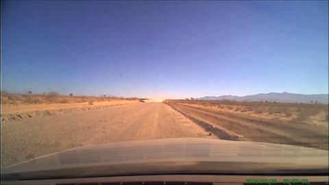 Reckless Driver on Dirt Road