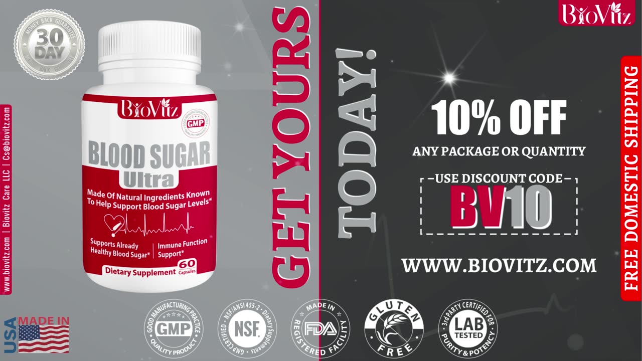 Blood Sugar Ultra | Regulates Blood Sugar Levels | Cardiovascular Health