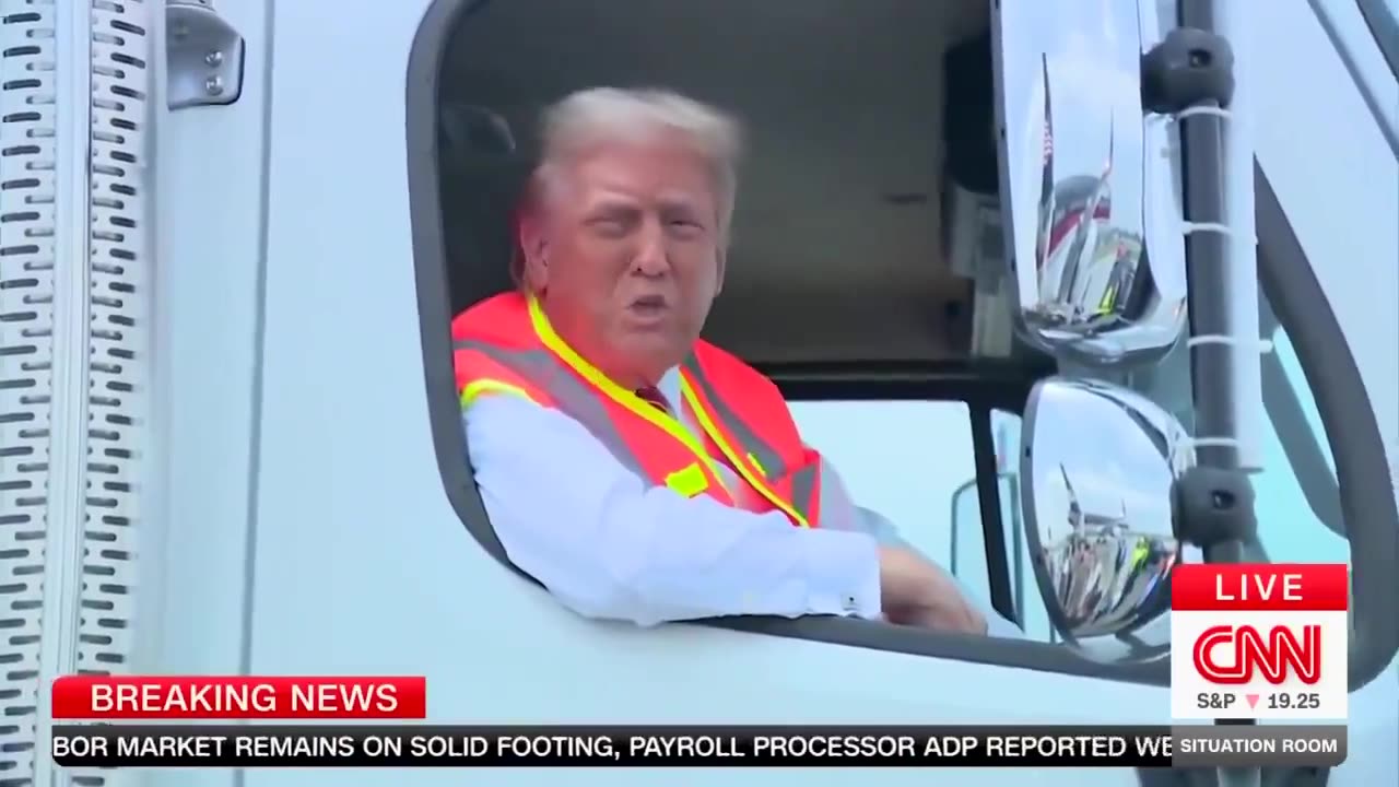 Trump Hosting A Press Conference From A GARBAGE TRUCK!!!