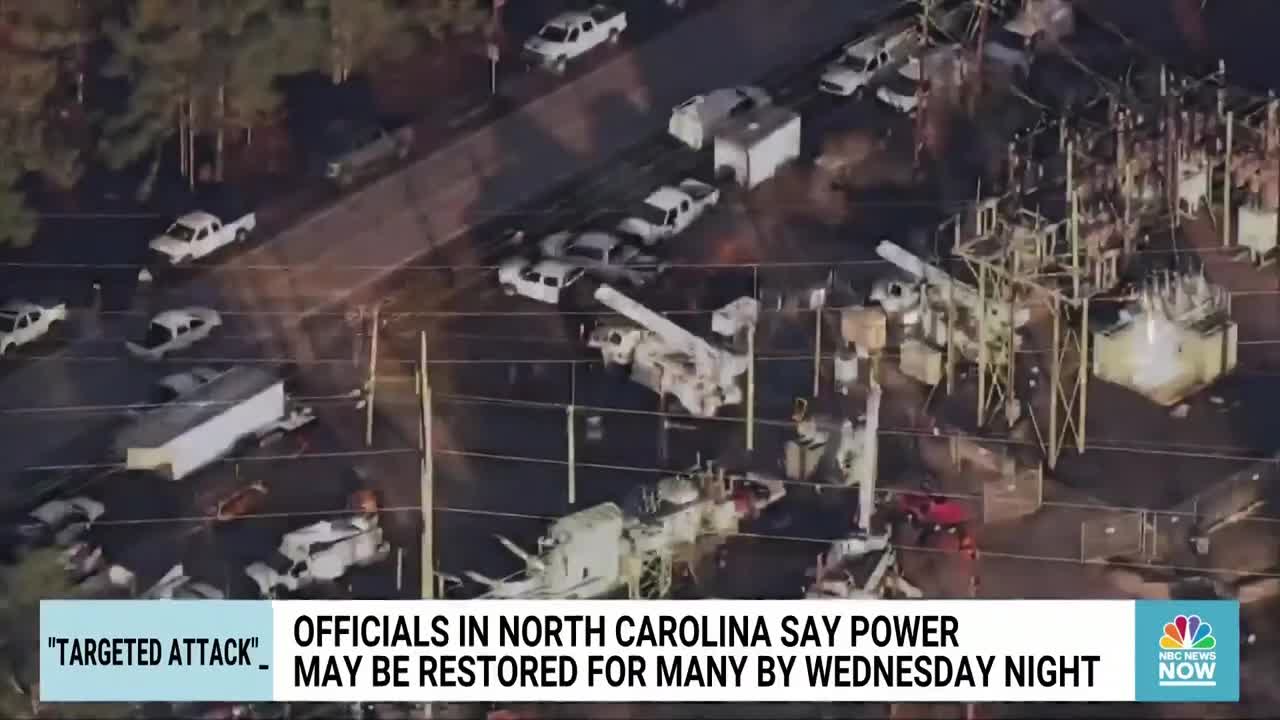 North Carolina Officials Working To Restore Power After ‘Targeted Attack’ On Power Stations