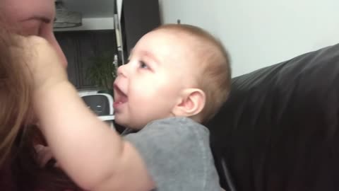 Baby Gets Emotional When Mom Sings Opera!