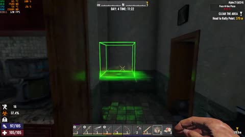 7 Days to Die - Day 4 Clear out base and Air Drop