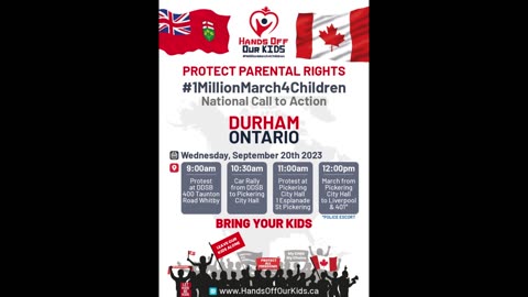 #1MillionMarch4Children #Durham #Ontario