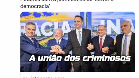 O elo do mau:Lula, Alckmin, Alexandre, barroso e pachecuzão formaram a união dos criminosos.