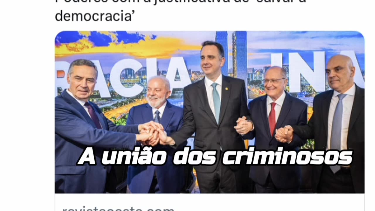 O elo do mau:Lula, Alckmin, Alexandre, barroso e pachecuzão formaram a união dos criminosos.